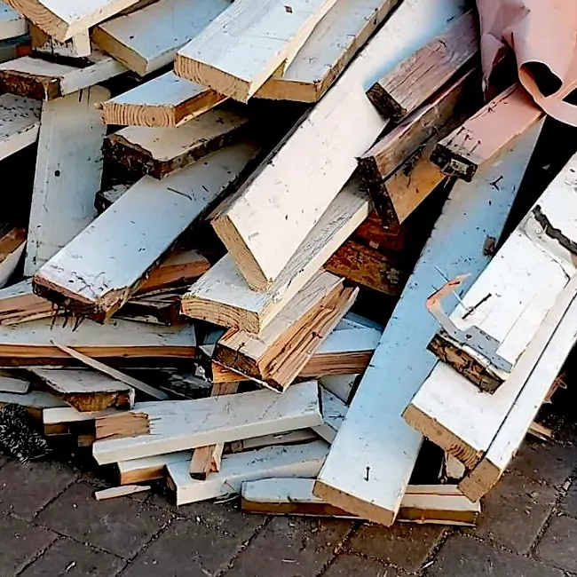 Backyard junk removal services - before we get to their home